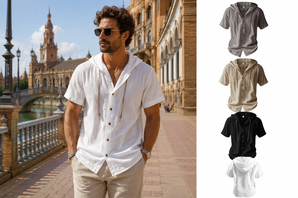 Camisa con Capucha Hombre